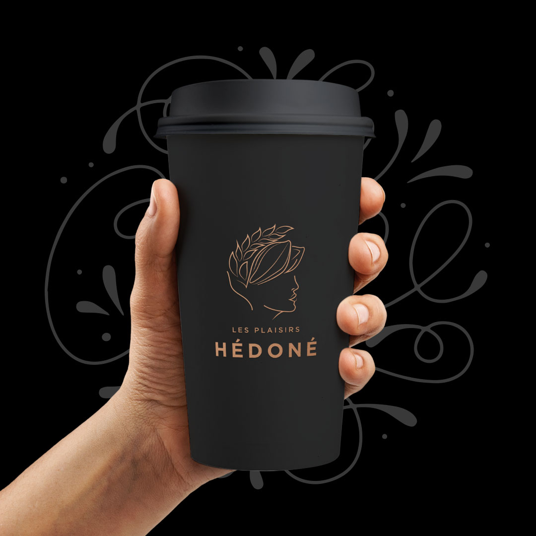 Logo et charte graphique pour le café Les Plaisirs Hédoné